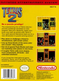 NES - Tetris 2 Box Art Back