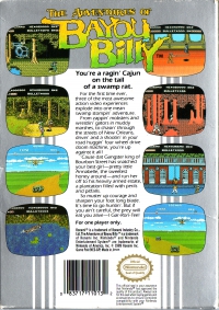 NES - The Adventures of Bayou Billy Box Art Back