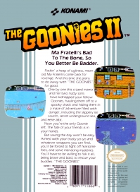 NES - The Goonies II Box Art Back