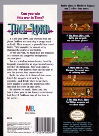 NES - Time Lord Box Art Back
