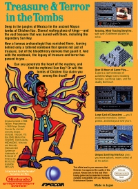 NES - Tombs and Treasure Box Art Back