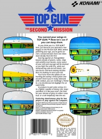 NES - Top Gun The Second Mission Box Art Back