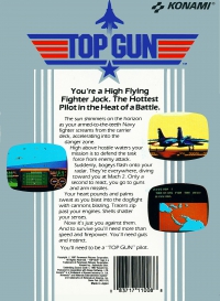 NES - Top Gun Box Art Back