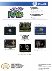 NES - Totally Rad Box Art Back