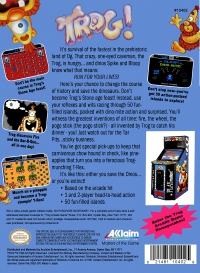 NES - Trog Box Art Back