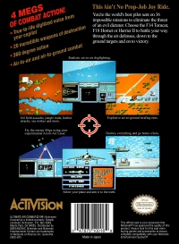 NES - Ultimate Air Combat Box Art Back