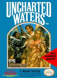 NES - Uncharted Waters Box Art Front