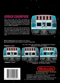 NES - Urban Champion Box Art Back
