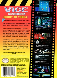 NES - Vice Project Doom Box Art Back