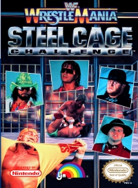 NES - WWF WrestleMania Steel Cage Challenge Box Art Front