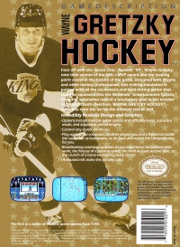 NES - Wayne Gretzky Hockey Box Art Back
