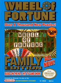 NES - Wheel of Fortune Family Edition Box Art Front