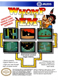 NES - Whomp 'Em Box Art Back