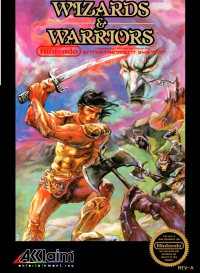 NES - Wizards and Warriors Box Art Front