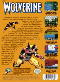 NES - Wolverine Box Art Back