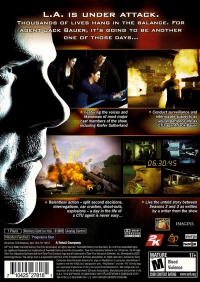 PS2 - 24 The Game Box Art Back