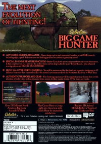 PS2 - Cabela's Big Game Hunter Box Art Back