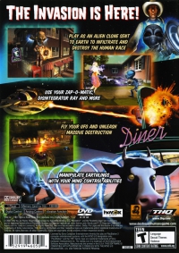 PS2 - Destroy All Humans Box Art Back
