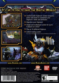 PS2 - Digimon World 4 Box Art Back