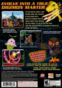 PS2 - Digimon World Data Squad Box Art Back
