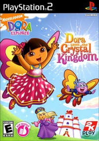 PS2 - Dora the Explorer  Dora Saves the Crystal Kingdom Box Art Front