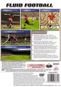PS2 - FIFA Football 2005 Box Art Back