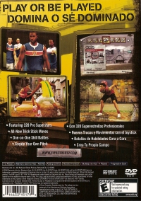 PS2 - FIFA Street 2 Box Art Back