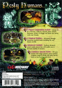 PS2 - Gauntlet Dark Legacy Box Art Back
