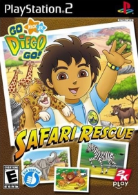 PS2 - Go Diego Go Safari Rescue Box Art Front