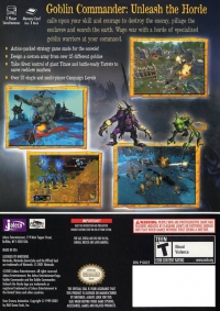 PS2 - Goblin Commander  Unleash the Horde Box Art Back