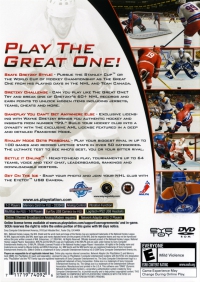 PS2 - Gretzky NHL 2005 Box Art Back