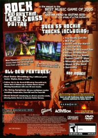 PS2 - Guitar Hero II Box Art Back