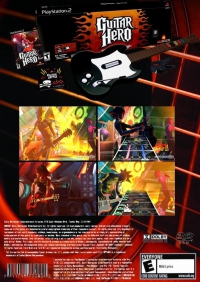 PS2 - Guitar Hero Box Art Back