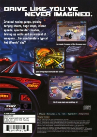 PS2 - Hot Wheels Velocity X Box Art Back