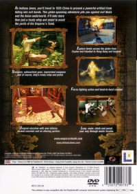PS2 - Indiana Jones and the Emperor's Tomb Box Art Back