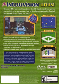 PS2 - Intellivision Lives Box Art Back