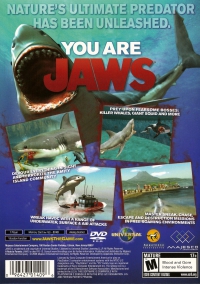 PS2 - Jaws Unleashed Box Art Back