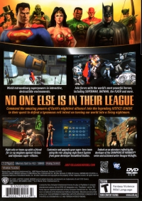 PS2 - Justice League Heroes Box Art Back