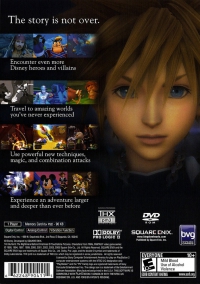 PS2 - Kingdom Hearts II Box Art Back