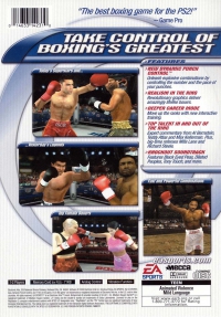PS2 - Knockout Kings 2001 Box Art Back