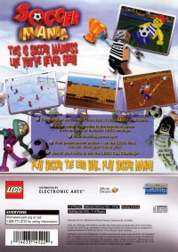 PS2 - Lego Soccer Mania Box Art Back
