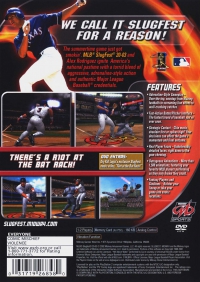 PS2 - MLB SlugFest 20 03 Box Art Back