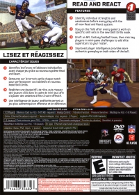 PS2 - Madden NFL 08 Box Art Back