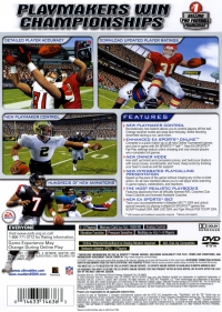 PS2 - Madden NFL 2004 Box Art Back