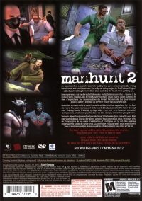 PS2 - Manhunt 2 Box Art Back