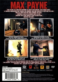 PS2 - Max Payne Box Art Back