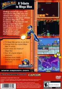 PS2 - Mega Man Anniversary Collection Box Art Back