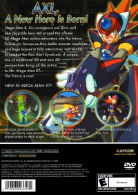 PS2 - Mega Man X7 Box Art Back