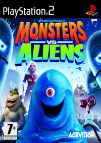 PS2 - Monsters vs Aliens Box Art Front