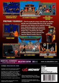 PS2 - Mortal Kombat Box Art Back